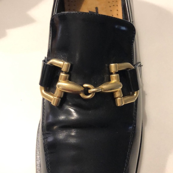 Vintage Brown’s black loafers with buckle made in Italy - Picture 3 of 12